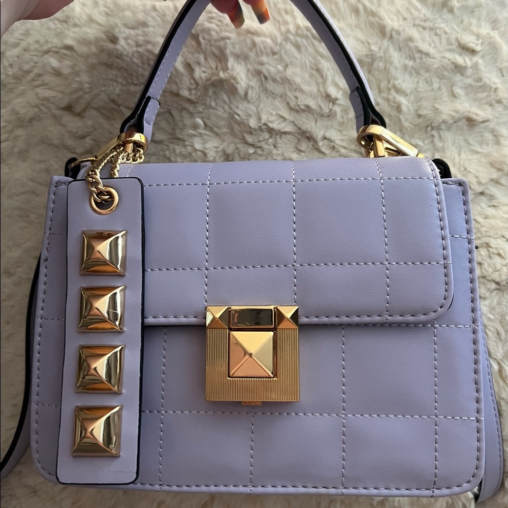 Lilac purple Aldo top handle crossbody bag